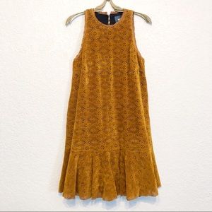 Anthropologie Maeve Velvet Amis Shift Dress Size 0